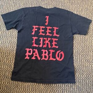 I Feel Like Pablo Graphic T-Shirt Kanye West Inspired Black Tee 🔥